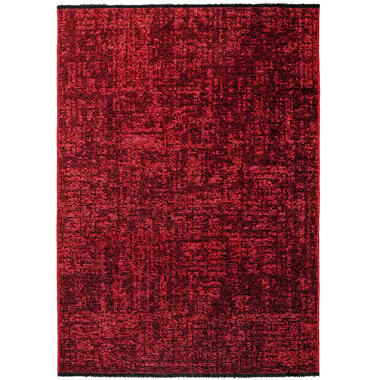 SPACE Tapis Velours Uni - Rouge - 140x200 cm - Poils Ras Salon Moderne product