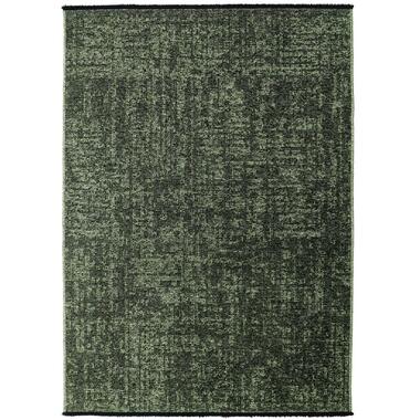 SPACE Vloerkleed - Laagpolig Effen Velours - Groen 140x200 cm - Modern Woonkamer product