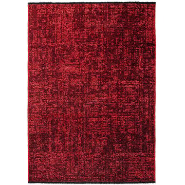 SPACE Vloerkleed - Laagpolig Effen Velours - Rood 240x340 cm - Modern Woonkamer product