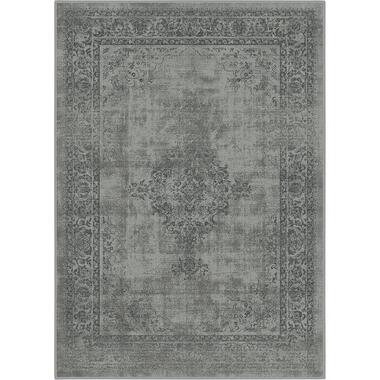 Istanbul Vintage - Laagpolig Tapis - Retro Tapijt - Grijs - 240x340CM product