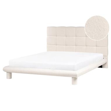 CRESSAT - Tweepersoonsbed - Off-white - 160 x 200 cm - Bouclé product