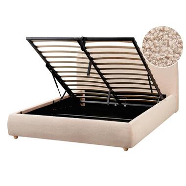 BLAGNAC - Tweepersoonsbed - Beige - 140 x 200 cm - Bouclé product