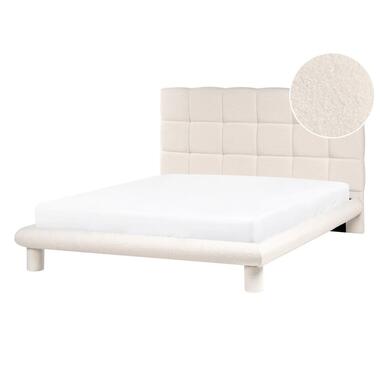 CRESSAT - Tweepersoonsbed - Off-white - 140 x 200 cm - Bouclé product