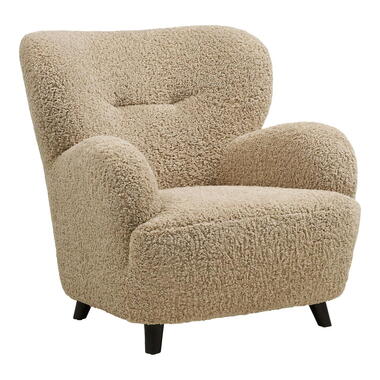 Fauteuil Lichtbruin Stof - 84x86x87cm - Lunaro product