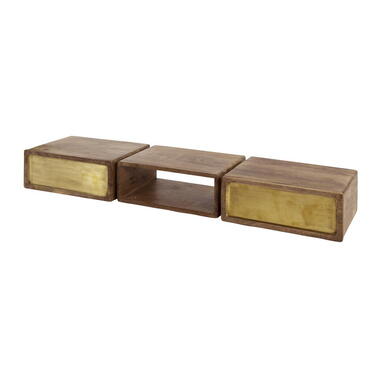 Console En Bois De Manguier - 123x30x15cm - Brass product