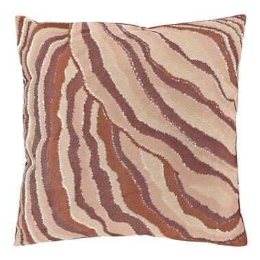 Unique Living - Coussin décoratif Ezra 45x45cm - Marsala product