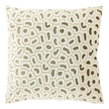 Unique Living - Coussin décoratif Mirelle 45x45cm - Blanc Tourterelle product