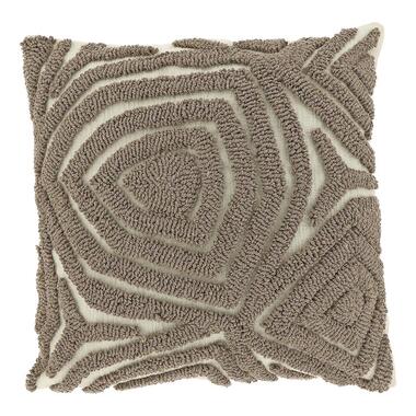 Unique Living - Sierkussen Corfu 45x45cm - Taupe product
