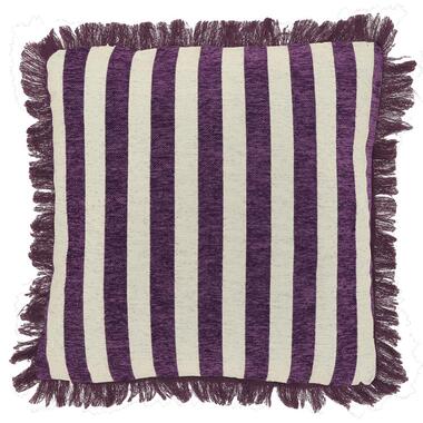 Unique Living - Coussin décoratif Tess 45x45cm - Violet foncé product