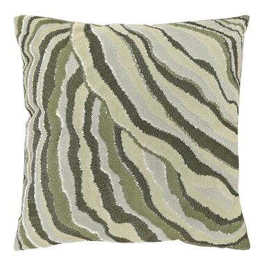 Unique Living - Coussin décoratif Ezra 45x45cm - Vert hiver product