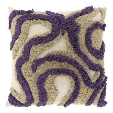 Unique Living - Sierkussen Calin 45x45cm - Dark Purple product