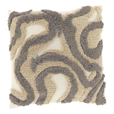 Unique Living - Coussin décoratif Calin 45x45cm - Gris Château product