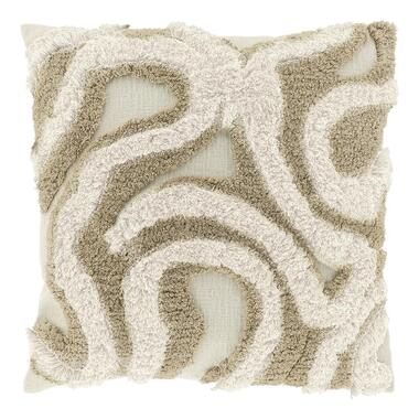 Unique Living - Coussin décoratif Calin 45x45cm - Blanc Tourterelle product