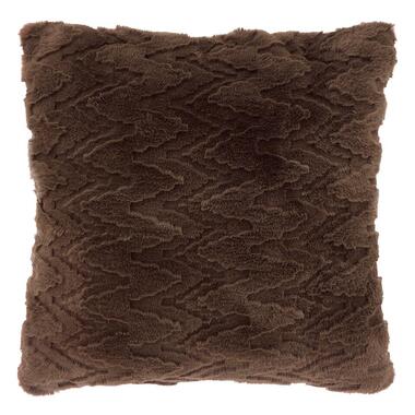 Unique Living - Coussin décoratif Liora 45x45cm - Marron rocheux product