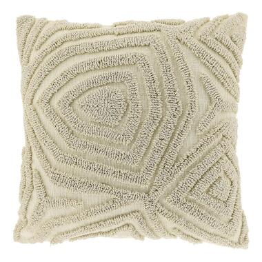 Unique Living - Coussin décoratif Corfu 45x45cm - Blanc Tourterelle product