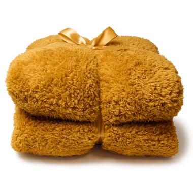 Unique Living - Plaid Teddy 150x200cm - Glowy Yellow product