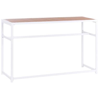 Table de salle à manger de jardin AVETRANA 150 cm 50 cm Marron/blanc product