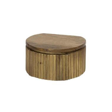 Hoyz Collection - Nachtkastje Wave Rond Zwevend 1 Lade XS - Mangohout product