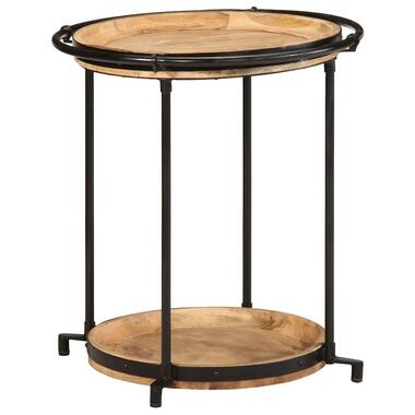 vidaXL - Bijzettafel - Bruin - Mangohout product