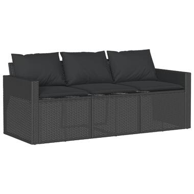 vidaXL - canapé de jardin - Noir - Rotin synthétique product