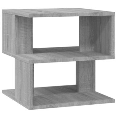 vidaXL - Bijzettafel - Grijs - Bewerkt hout product