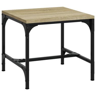 vidaXL - Bijzettafel - Bruin - Bewerkt hout - 40 x 40 x 35 cm product