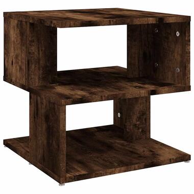 vidaXL - Bijzettafel - Bruin - Bewerkt hout product