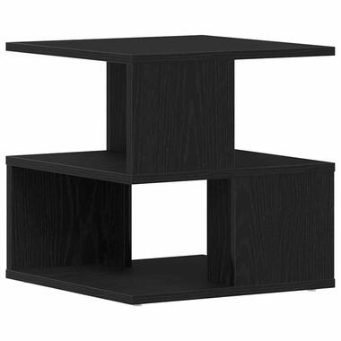 vidaXL - Bijzettafel - Zwart eiken - Bewerkt hout - 40 x 40 x 40 cm product