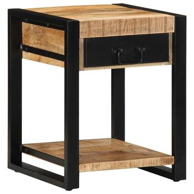 vidaXL - Bijzettafel - Bruin - Mangohout product
