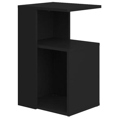 vidaXL - Bijzettafel - Zwart - Bewerkt hout product
