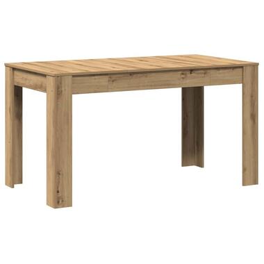 vidaXL - Eettafel - Bruin - Bewerkt hout product