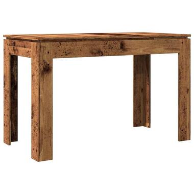 vidaXL - Eettafel - Bruin - Bewerkt hout product