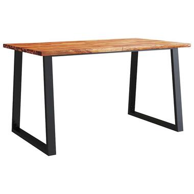 vidaXL - Eettafel - Bruin - Acaciahout - 140 x 80 x 75 cm product