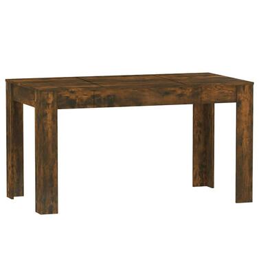 vidaXL - Eettafel - Bruin - Bewerkt hout product