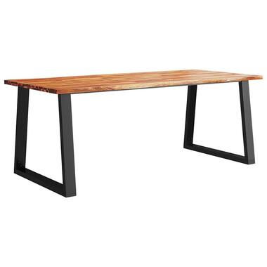 vidaXL - Eettafel - Bruin - Acaciahout - 200 x 90 x 75 cm product