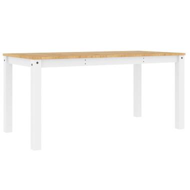 vidaXL - Eettafel - Wit - Grenenhout product