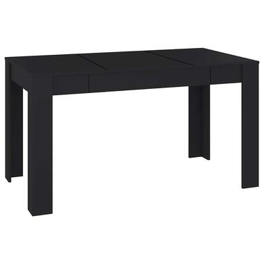 vidaXL - Eettafel - Zwart - Bewerkt hout product