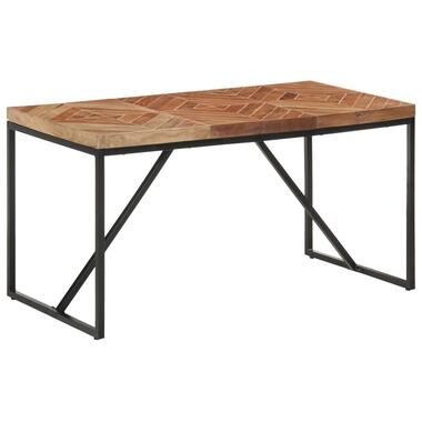 vidaXL - Eettafel - Bruin - Hout - 140 x 70 x 76 cm product