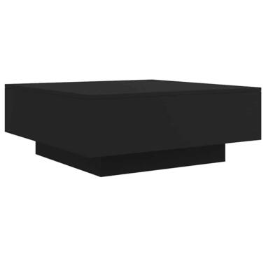 vidaXL - Salontafel - Zwart - Bewerkt hout - 80 x 80 x 31 cm product