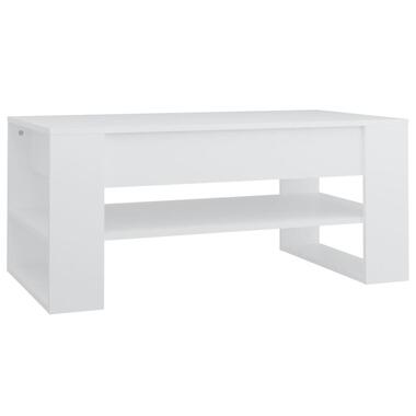 vidaXL - Salontafel - Wit - Bewerkt hout product
