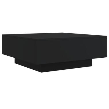 vidaXL - table basse - Noir - Bois d'ingénierie - 80 x 80 x 31 cm product