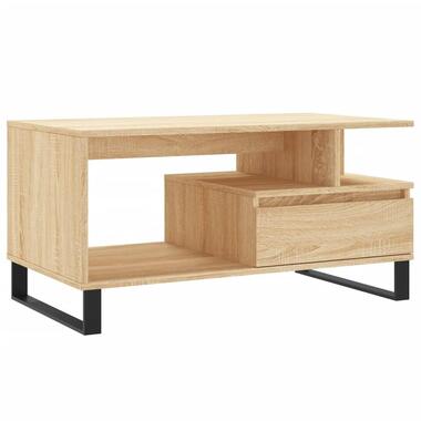 vidaXL - Salontafel - Bruin - Bewerkt hout product