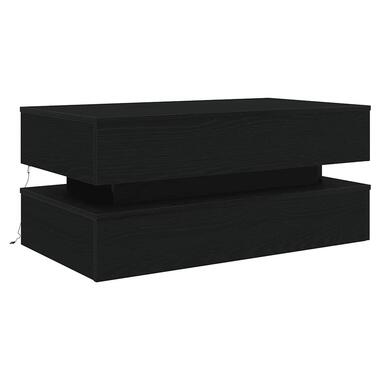 vidaXL - Salontafel - Zwart - Bewerkt hout product