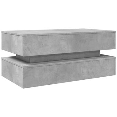 vidaXL - Salontafel - Grijs - Bewerkt hout product