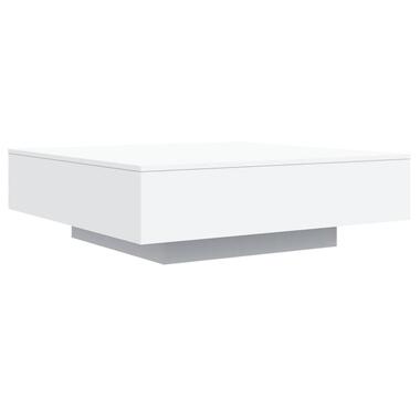 vidaXL - Salontafel - Wit - Bewerkt hout - 100 x 100 x 31 cm product