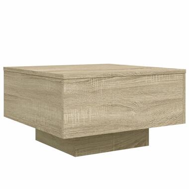 vidaXL - Salontafel - Bruin - Bewerkt hout - 55 x 55 x 31 cm product