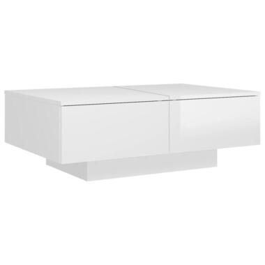 vidaXL - Salontafel - Wit - Bewerkt hout - 90 x 60 x 31 cm product