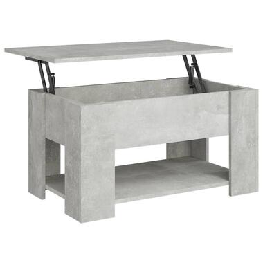 vidaXL - Salontafel - Grijs - Bewerkt hout - 79 x 49 x 41 cm product