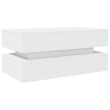 vidaXL - Salontafel - Wit - Bewerkt hout product