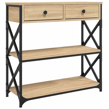 vidaXL - Wandtafel - Bruin - Bewerkt hout product